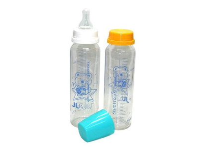 물병 젖병 수유 2인조 유리 245ml 세트 유아